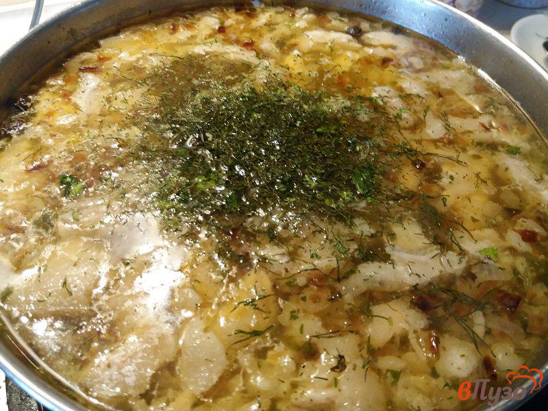 Фото приготовление рецепта: Рыбный суп из сёмги с луком шалот шаг №10
