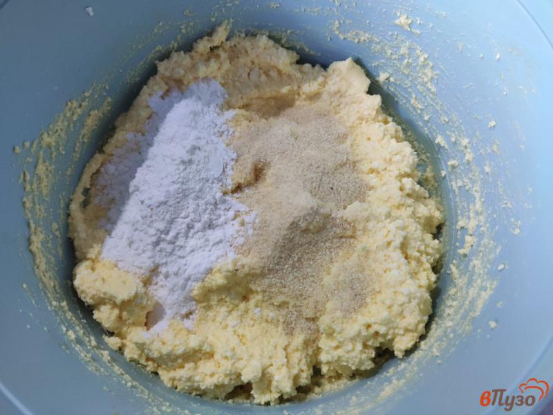 Фото приготовление рецепта: Ванильные сырники с семолиной и рисовой мукой шаг №3
