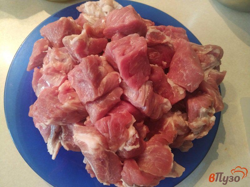 Фото приготовление рецепта: Свинина  с овощами в соусе терияки шаг №2