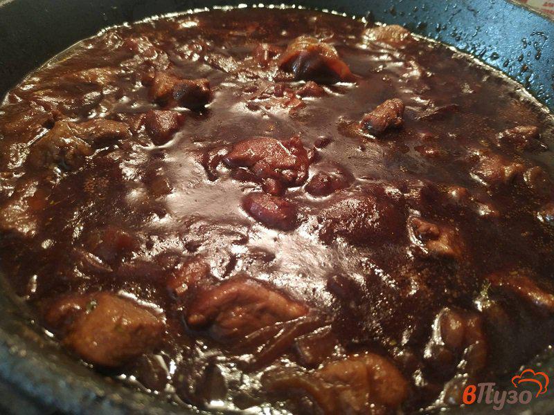 Фото приготовление рецепта: Свинина  с овощами в соусе терияки шаг №12
