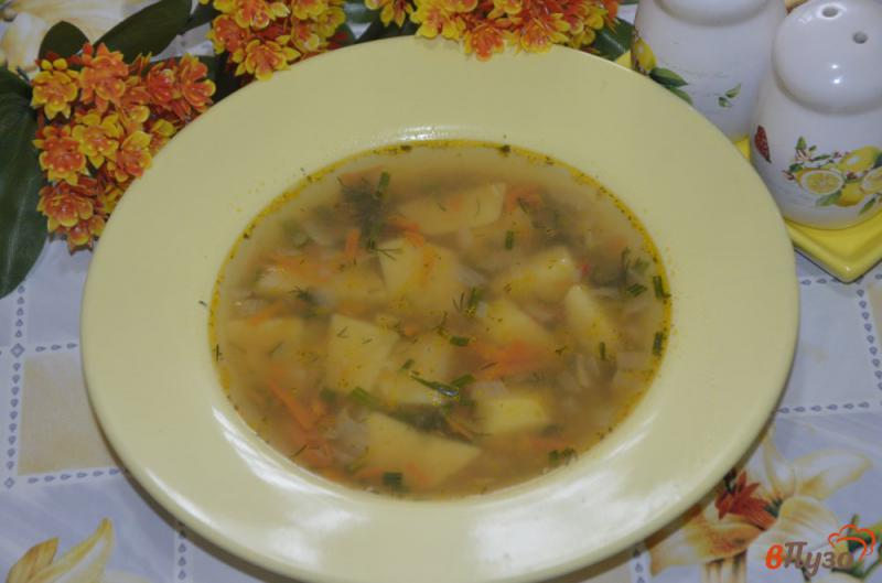 Фото приготовление рецепта: Постный суп с красной чечевицей шаг №5