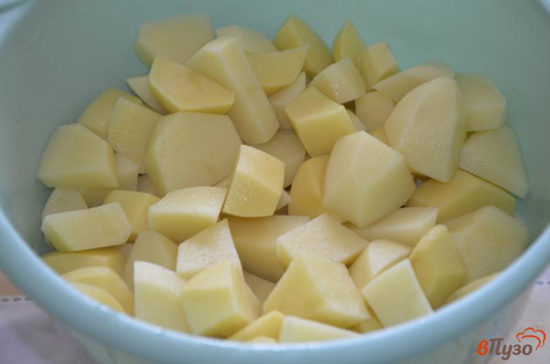 Фото приготовление рецепта: Постный картофель в горшочке с грибами в остром соусе шаг №1