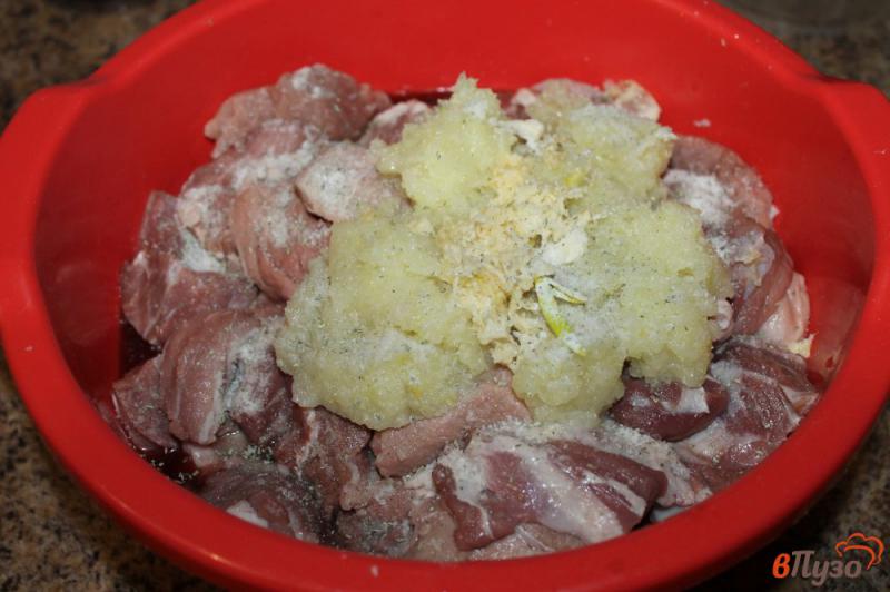 Фото приготовление рецепта: Шашлык из свинины в пивном маринаде шаг №5