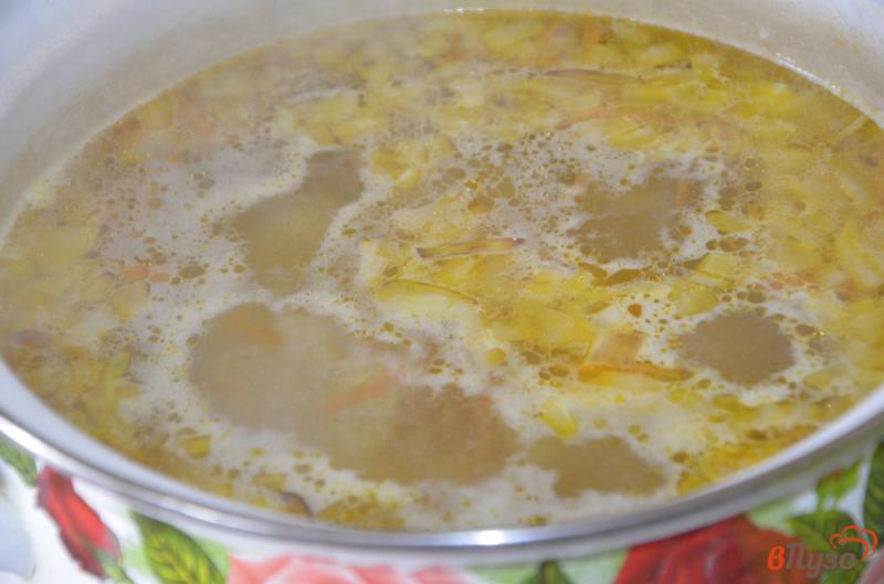 Фото приготовление рецепта: Постный щавелевый суп с красной чечевицей шаг №3