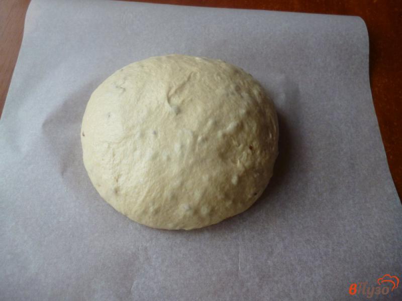 Фото приготовление рецепта: Хлеб с цельнозерновой мукой и семенами льна шаг №7