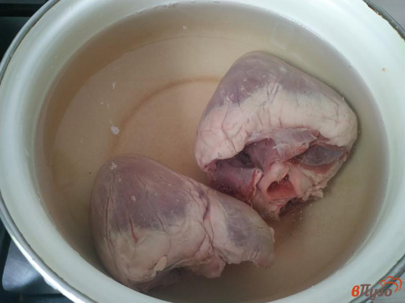 Фото приготовление рецепта: Салат Оливье со свиным сердцем шаг №1