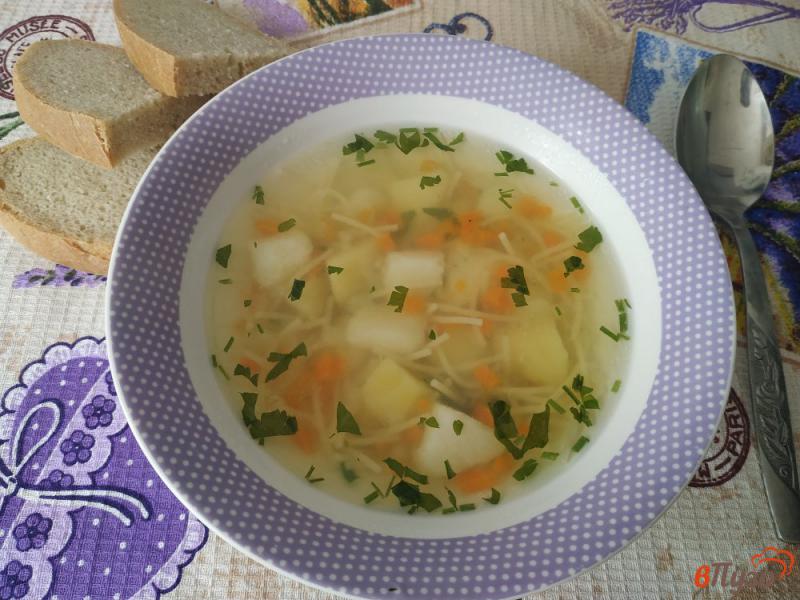 Фото приготовление рецепта: Диетический суп с вермишелью шаг №7
