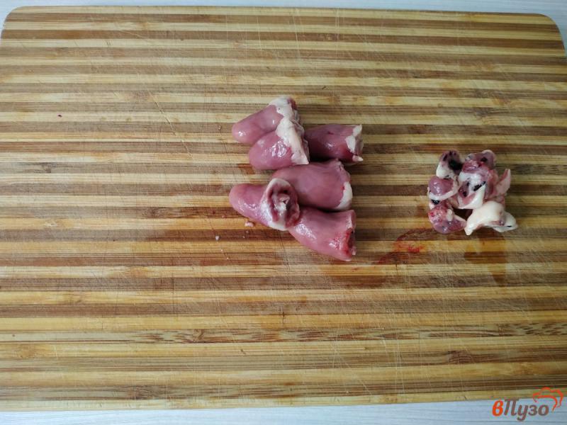 Фото приготовление рецепта: Шашлык из куриных сердечек в духовке шаг №1