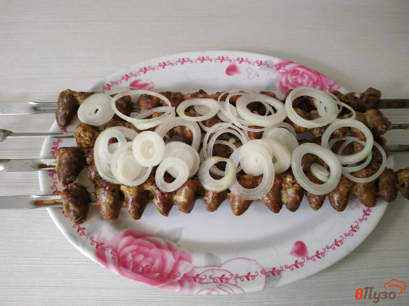 Фото приготовление рецепта: Шашлык из куриных сердечек в духовке шаг №12