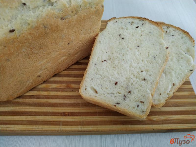 Фото приготовление рецепта: Хлеб с семенами льна шаг №10