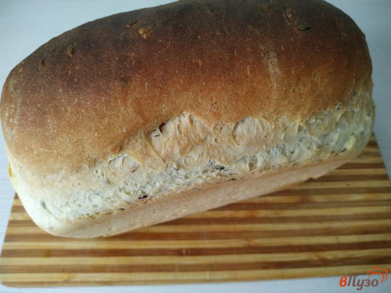 Фото приготовление рецепта: Хлеб с семенами льна шаг №9