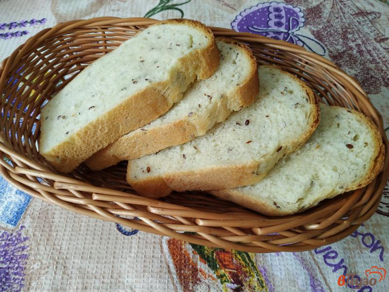 Фото приготовление рецепта: Хлеб с семенами льна шаг №11