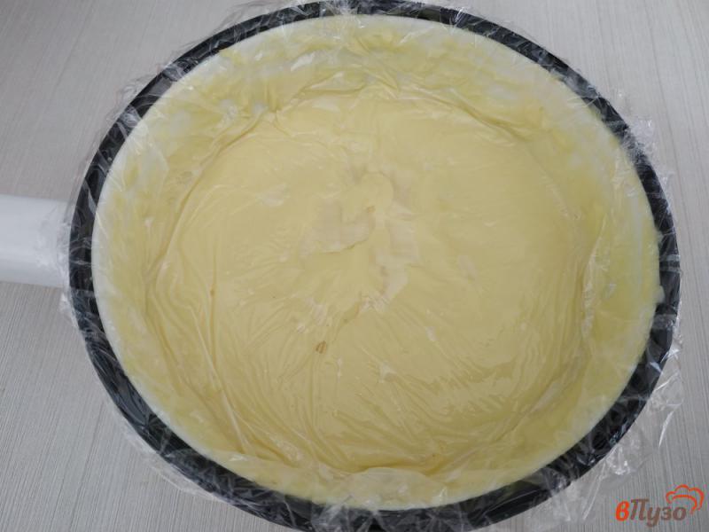 Фото приготовление рецепта: Вафельный торт с заварным кремом шаг №8