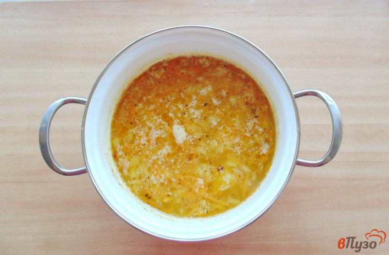 Фото приготовление рецепта: Гороховый суп со шпинатом шаг №5