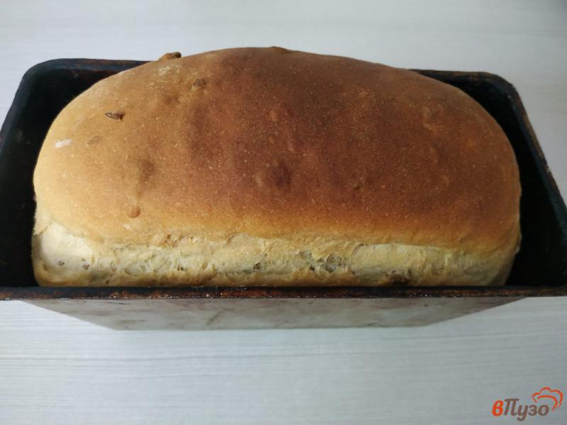Фото приготовление рецепта: Формовой хлеб с семечками шаг №9