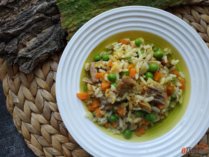 Фото приготовление рецепта: Рис карри с овощами и индейкой шаг №6