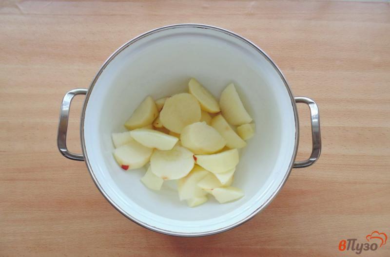 Фото приготовление рецепта: Кисель с яблоками и ежевикой шаг №1