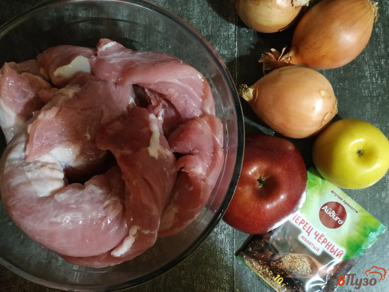 Фото приготовление рецепта: Шашлык, маринованный с яблоками шаг №1