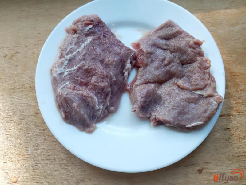 Фото приготовление рецепта: Отбивные из говядины в двойном кляре шаг №1