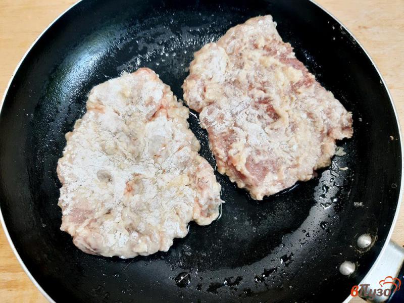 Фото приготовление рецепта: Отбивные из говядины в двойном кляре шаг №9