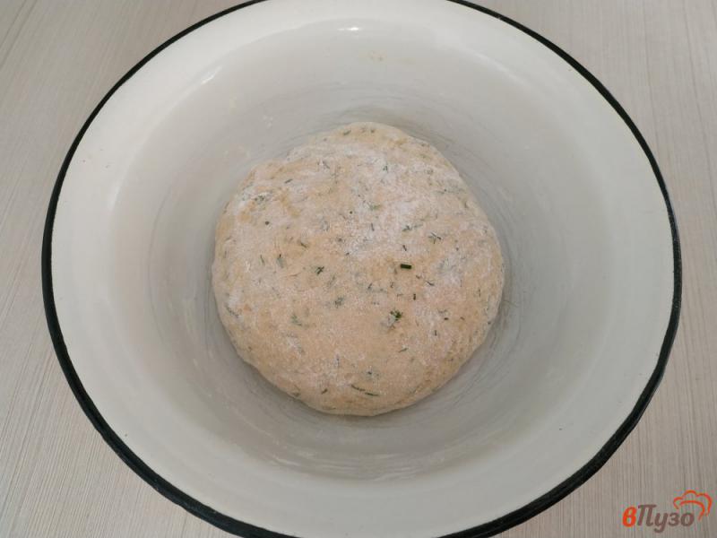 Фото приготовление рецепта: Формовой хлеб с паприкой и укропом шаг №5