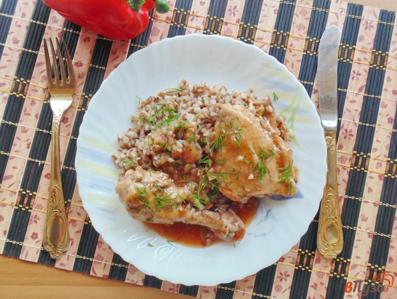 Фото приготовление рецепта: Курица в томатно-соевом соусе шаг №6