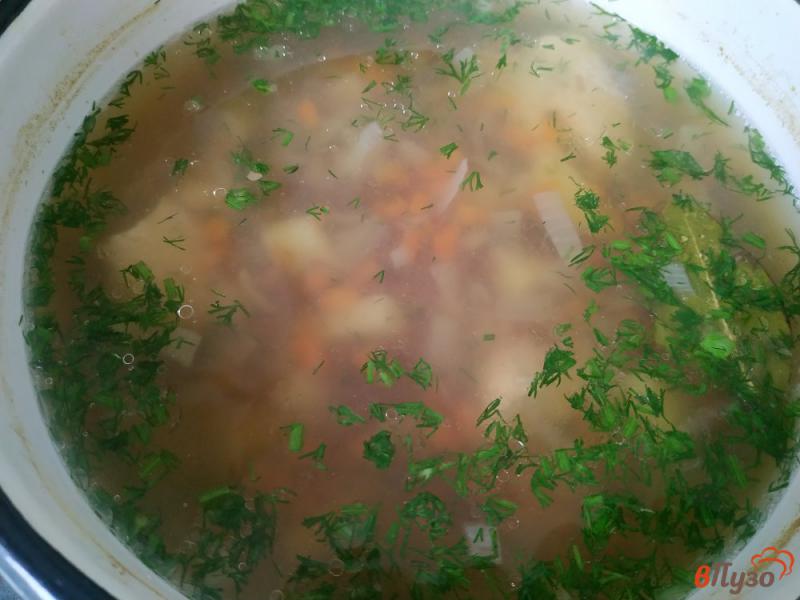 Фото приготовление рецепта: Суп гречневый с индейкой шаг №11