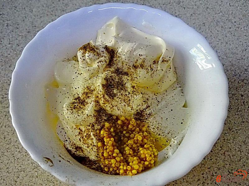 Фото приготовление рецепта: Картофельный немецкий салат с редисом и огурцом шаг №4