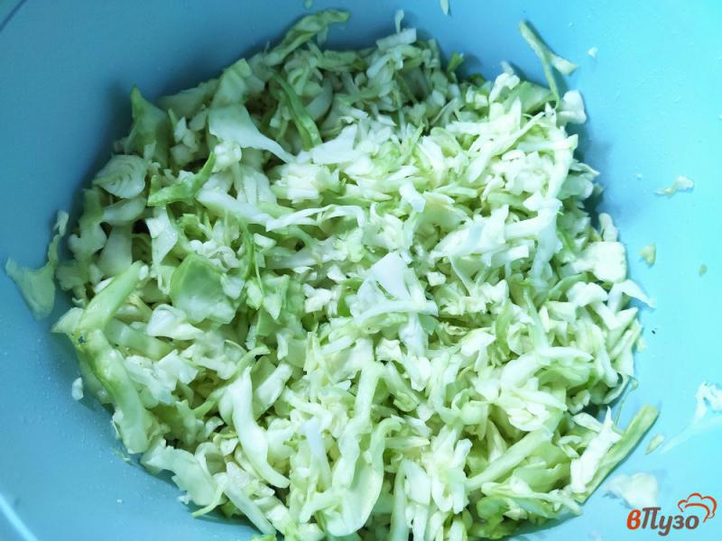 Фото приготовление рецепта: Овощной салат со сметанной заправкой шаг №2