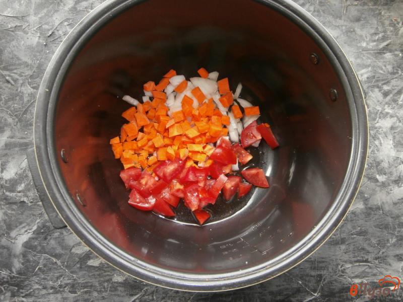 Фото приготовление рецепта: Овощное рагу с куриной печенью в мультиварке шаг №2