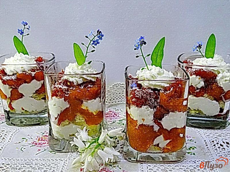 Фото приготовление рецепта: Персиковый десерт шаг №6