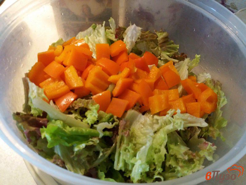 Фото приготовление рецепта: Греческий салат с зелеными оливками шаг №3