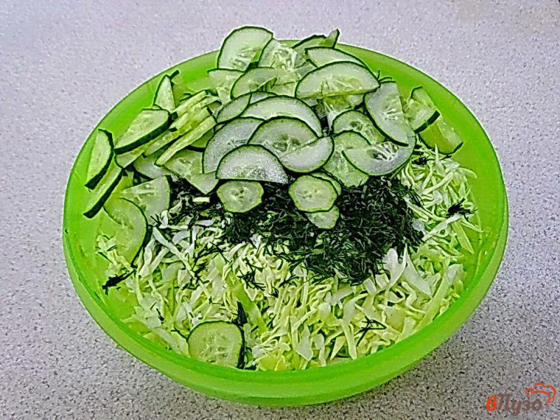 Фото приготовление рецепта: Салатная заправка вместо майонеза и салат с ней шаг №2