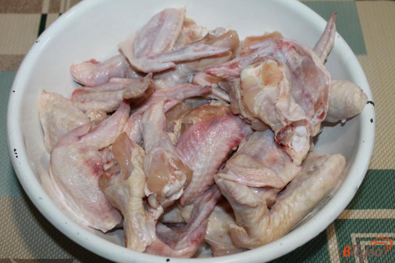 Фото приготовление рецепта: Пикантные куриные крылья на гриле шаг №1