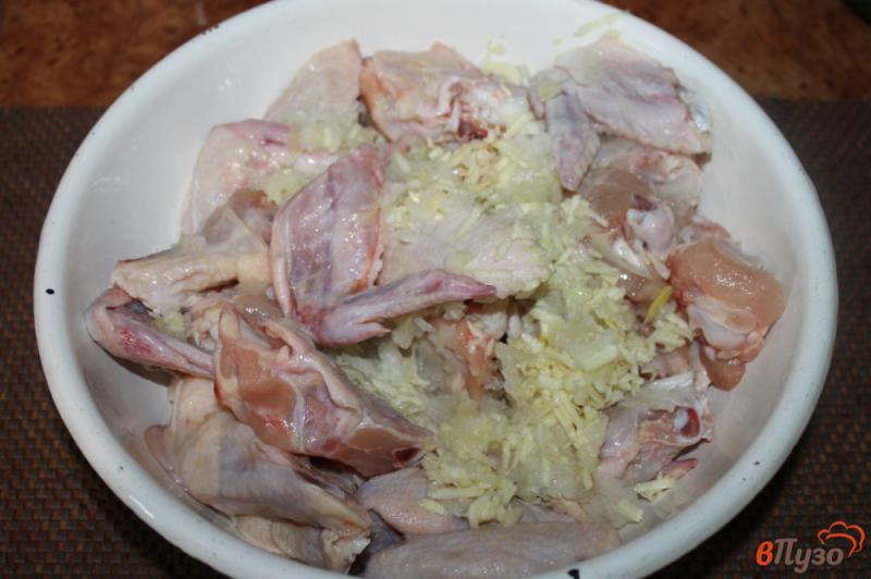Фото приготовление рецепта: Пикантные куриные крылья на гриле шаг №2