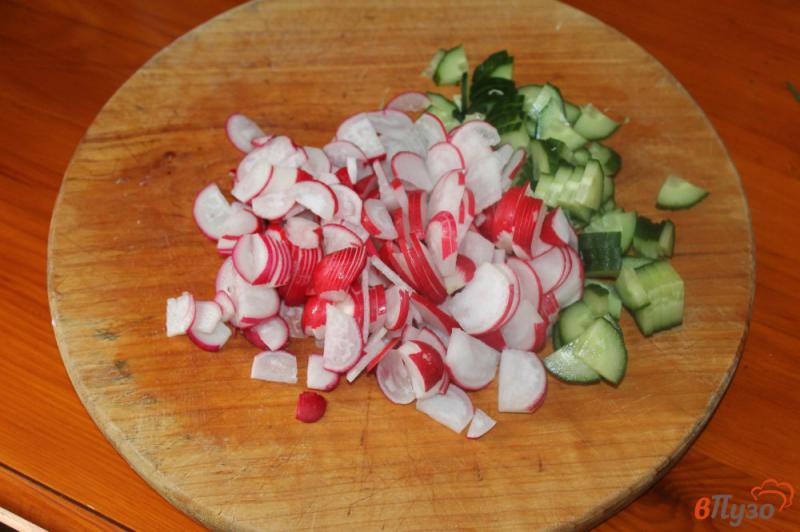 Фото приготовление рецепта: Салат из капусты и редиса шаг №2