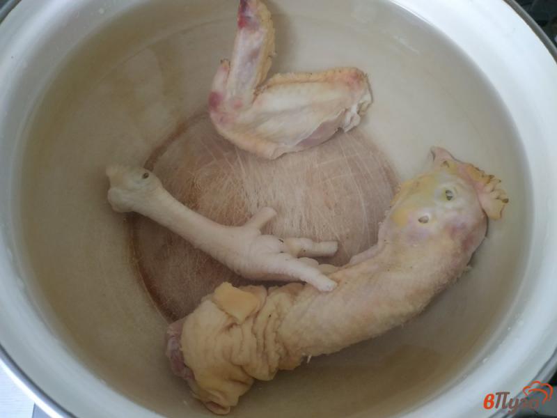 Фото приготовление рецепта: Борщ с куриными потрохами шаг №1