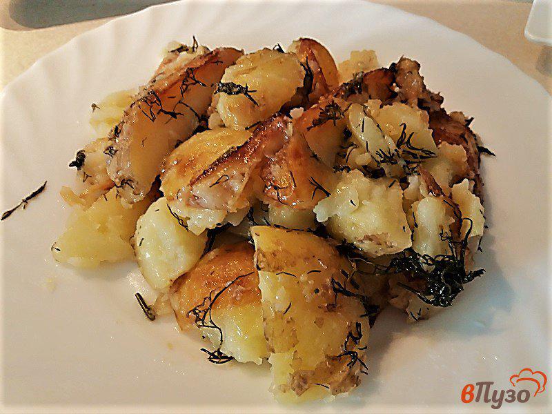 Фото приготовление рецепта: Запеченный молодой картофель в мультиварке шаг №5
