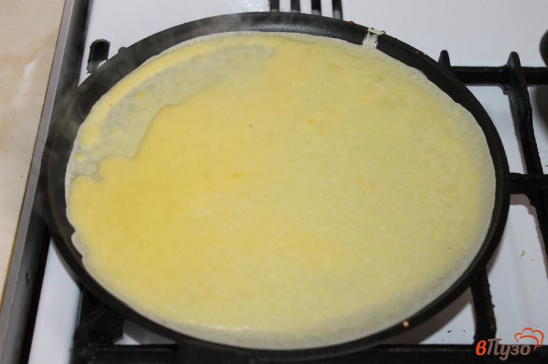 Фото приготовление рецепта: Блинчики с ливером и сливочным сыром шаг №2