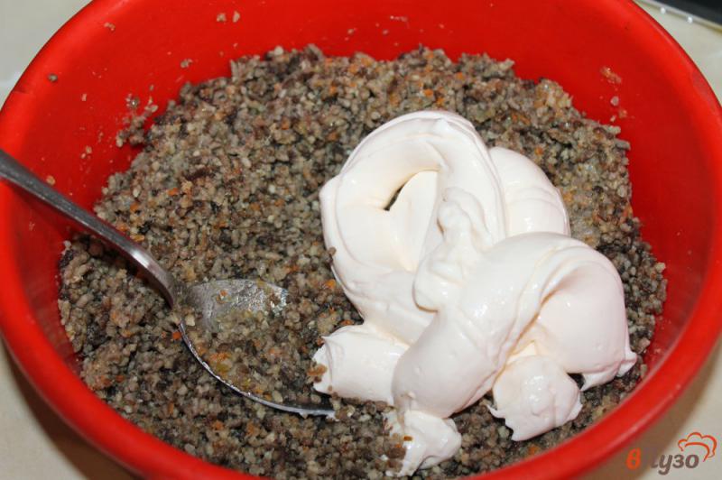 Фото приготовление рецепта: Блинчики с ливером и сливочным сыром шаг №6
