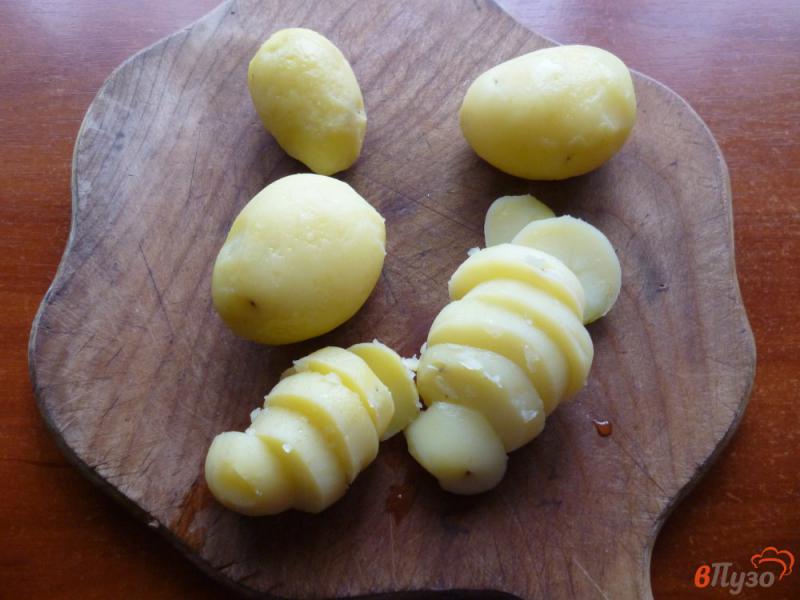 Фото приготовление рецепта: Картофельная запеканка с шампиньонами шаг №5