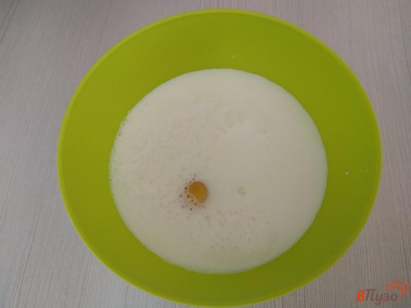 Фото приготовление рецепта: Блинчики на молоке с пшеничными отрубями шаг №1
