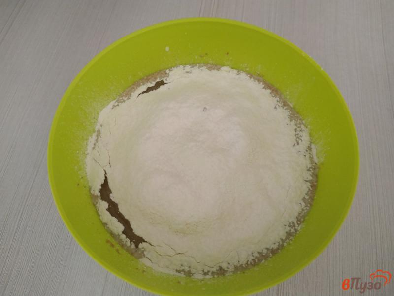 Фото приготовление рецепта: Блинчики на молоке с пшеничными отрубями шаг №6