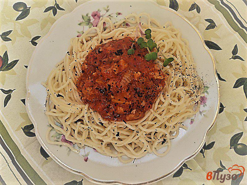 Фото приготовление рецепта: Мясной соус к спагетти А ля Болоньезе шаг №9
