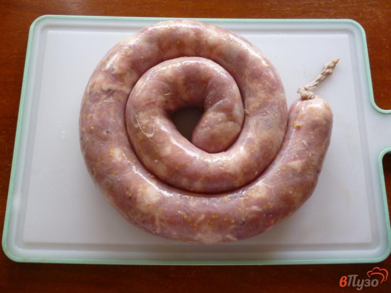 Фото приготовление рецепта: Домашняя колбаса из свинины шаг №6