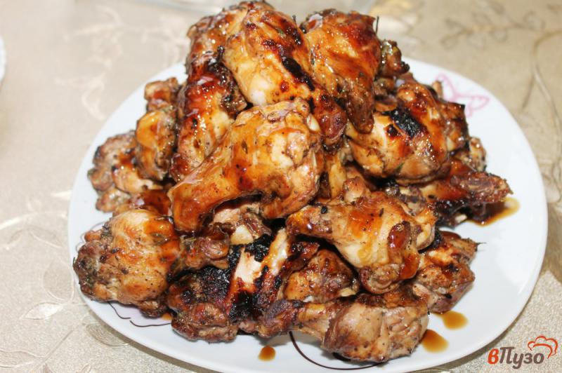 Фото приготовление рецепта: Куриные плечи гриль в соусе Терияки шаг №6