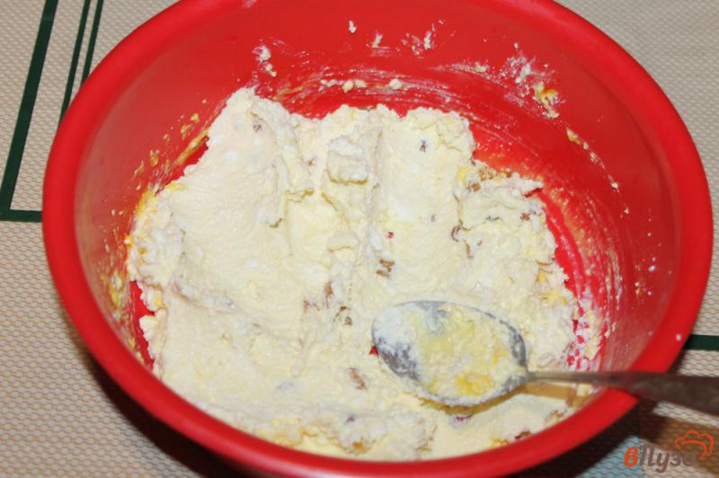 Фото приготовление рецепта: Сырники с домашними куриными яйцами шаг №3