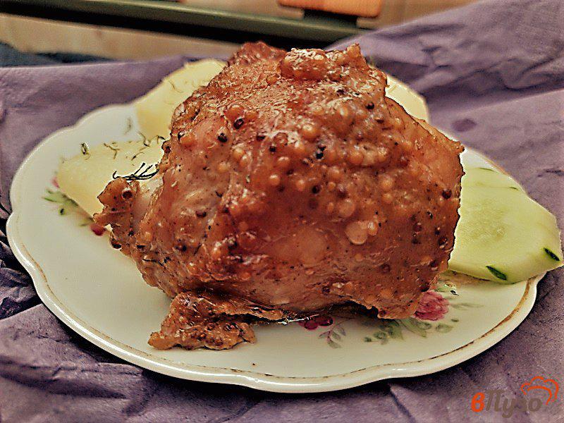 Фото приготовление рецепта: Запеченные куриные бедрышки в остро-сладком маринаде шаг №10