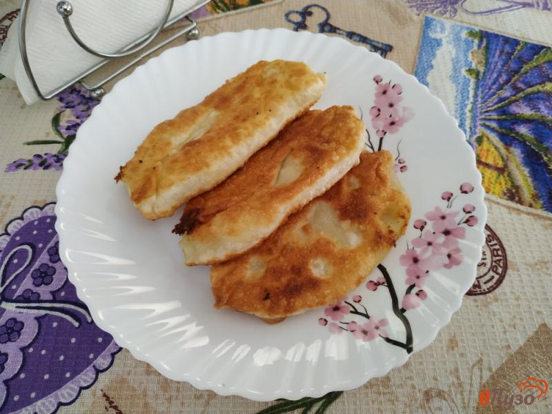 Фото приготовление рецепта: Пирожки с картошкой на тонком бездрожжевом тесте шаг №10