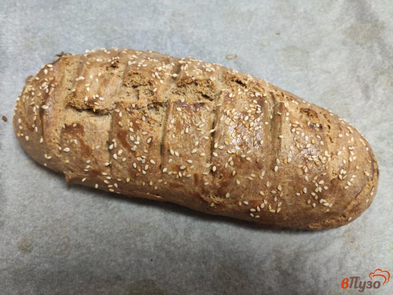 Фото приготовление рецепта: Цельнозерновой хлеб на кефире шаг №6